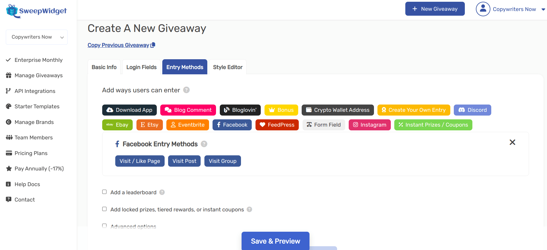 Page 3 - Free and customizable giveaway templates