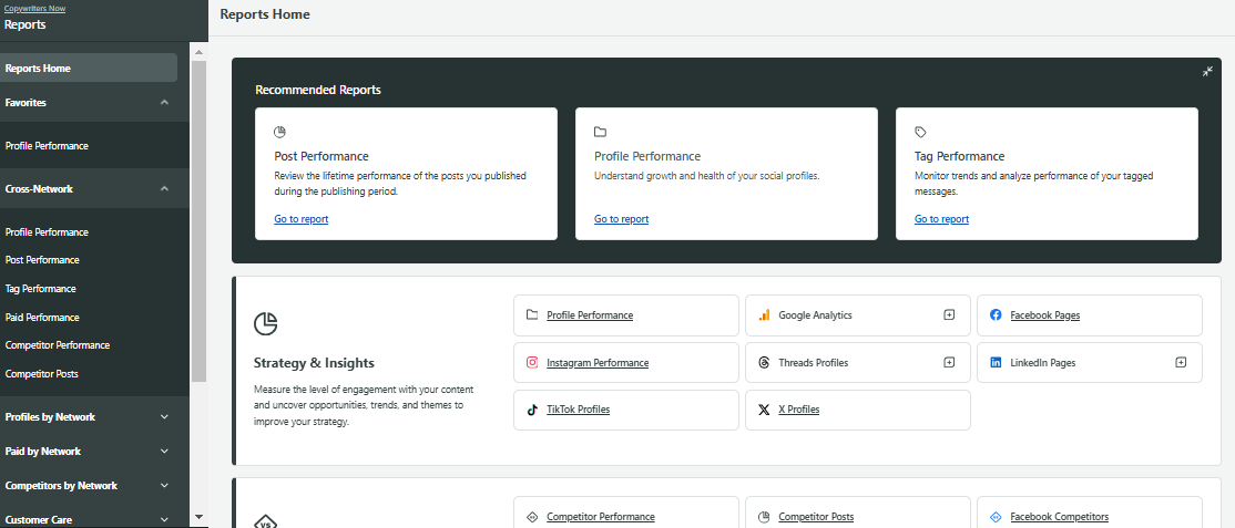 Sprout Social reports