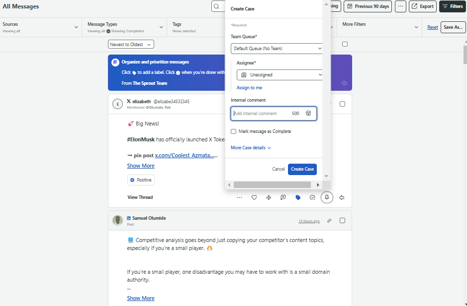 smart inbox in Sprout Social